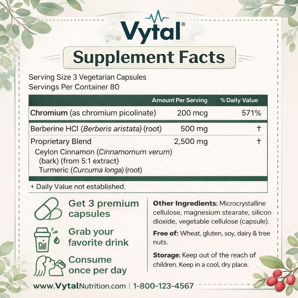 Vytal Supplements Berberine Formula