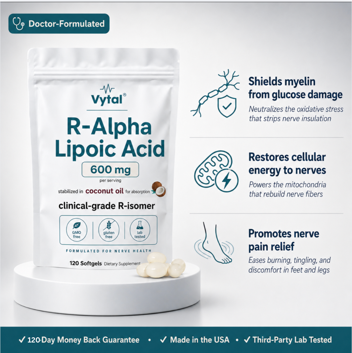 Vytal's Stabilized R-alpha Lipoic Acid